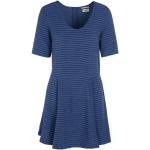 Reduzierte Marineblaue Kurzärmelige Tommy Hilfiger Hilfiger Denim Damenkleider mit Reißverschluss aus Baumwolle Größe XS 