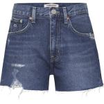 Blaue Tommy Hilfiger Hilfiger Denim Jeans-Shorts mit Reißverschluss aus Denim für Damen Größe M für den für den Sommer 