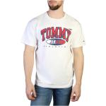 Reduzierte Weiße Unifarbene Kurzärmelige Tommy Hilfiger T-Shirts aus Baumwolle maschinenwaschbar für Herren Größe XS für den für den Frühling 