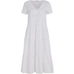 Weiße Elegante Tommy Hilfiger Mini V-Ausschnitt Sommerkleider für Damen Größe S für den für den Sommer 