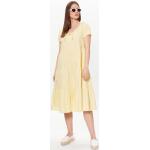 Gelbe Elegante Tommy Hilfiger Mini V-Ausschnitt Sommerkleider für Damen Größe M für den für den Sommer 