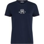 Reduzierte Dunkelblaue Tommy Hilfiger T-Shirts für Damen Größe M 