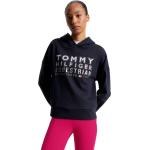 Reduzierte Oversize Tommy Hilfiger Tommy Equestrian Damenhoodies & Damenkapuzenpullover mit Nieten aus Baumwolle mit Kapuze Größe L 