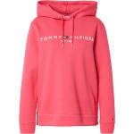 Pinke Unifarbene Casual Tommy Hilfiger Essentials Damenhoodies & Damenkapuzenpullover aus Baumwollmischung mit Kapuze Größe M für den für den Herbst 