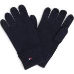 Blaue Tommy Hilfiger Essentials Strick-Handschuhe für Herren 