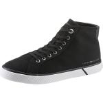 Reduzierte Schwarze Tommy Hilfiger Essentials High Top Sneaker & Sneaker Boots in Normalweite aus Textil leicht für Damen 