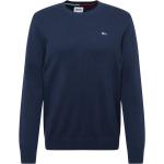 Marineblaue Elegante Tommy Hilfiger Essentials Rundhals-Ausschnitt Herrensweatshirts Größe XXL 
