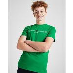 Grüne Kurzärmelige Tommy Hilfiger Essentials Kinder T-Shirts aus Baumwolle Größe 134 