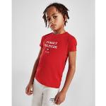 Rote Kurzärmelige Tommy Hilfiger Flag Kinder T-Shirts aus Baumwolle Größe 98 
