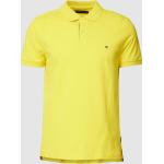 Gelbe Kurzärmelige Tommy Hilfiger Flag Rundhals-Ausschnitt Kurzarm-Poloshirts für Herren Größe M 