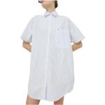 Himmelblaue Elegante Kurzärmelige Tommy Hilfiger Shirtkleider für Damen Größe S 