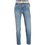 Blaue Bestickte Tommy Hilfiger Hilfiger Denim Slim Fit Jeans mit Reißverschluss aus Denim für Damen Größe M 