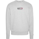 Silbergraue Unifarbene Casual Tommy Hilfiger Heather Rundhals-Ausschnitt Herrensweatshirts Größe XL 