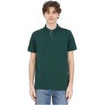 Reduzierte Grüne Tommy Hilfiger Logo Herrenpoloshirts & Herrenpolohemden aus Baumwolle maschinenwaschbar Größe XXL 