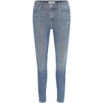 Blaue Bestickte Tommy Hilfiger Harlem Jeans mit Stickerei mit Reißverschluss aus Denim enganliegend für Damen Größe M 