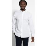 Reduzierte Weiße Tommy Hilfiger Button Down Kragen Leinenhemden aus Baumwollmischung für Herren Größe M für den für den Frühling 