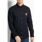 Reduzierte Blaue Unifarbene Tommy Hilfiger Button Down Kragen Regular Fit Hemden aus Baumwolle für Herren Größe XL für den für den Frühling 