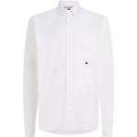 Reduzierte Weiße Bestickte Tommy Hilfiger Bio Button Down Kragen Businesskleidung aus Baumwollmischung für Herren Größe XL 
