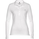 Weiße Langärmelige Tommy Hilfiger Heritage Damenpoloshirts & Damenpolohemden Größe XL 