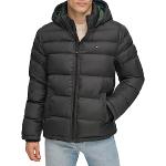 Tommy Hilfiger Herren Classic Hooded Puffer Jacket (Regular and Big & Tall Sizes) Daunen, Oberbekleidung, Mantel, schwarz, X-Large Hoch