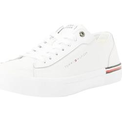 Tommy Hilfiger Herren Sneaker Schuhe, Weiß (White), 43