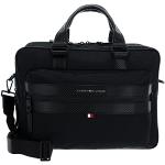 Schwarze Tommy Hilfiger Herrensporttaschen mit Reißverschluss aus Nylon mit Außentaschen 