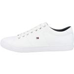 Tommy Hilfiger Herren Cupsole Sneaker Essential Leather Schuhe, Weiß (White), 43 EU Weiß White 100