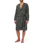 Tommy Hilfiger Herren Icon hooded bathrobe Bademantel, Dunkelgrau (MAGNET 884), XXL