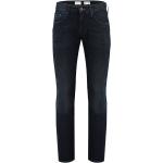 Reduzierte Schwarze Tommy Hilfiger Straight Leg Jeans mit Reißverschluss aus Baumwolle für Herren Größe XS Weite 30, Länge 36 