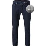 Mitternachtsblaue Bestickte Tommy Hilfiger Slim Fit Jeans aus Baumwollmischung für Herren Weite 29, Länge 30 
