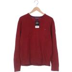 Reduzierte Rote Tommy Hilfiger Kaschmir-Pullover aus Wolle für Herren Größe XL 