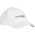 Weiße Tommy Hilfiger TH Bio Snapback-Caps mit Knopf für Herren Einheitsgröße für den für den Sommer 
