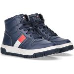 Blaue Tommy Hilfiger High Top Sneaker & Sneaker Boots mit Reißverschluss in Normalweite aus Textil leicht für Kinder Größe 32 