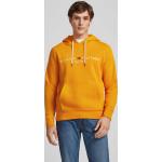 Orange Unifarbene Tommy Hilfiger Herrenhoodies & Herrenkapuzenpullover aus Baumwollmischung mit Kapuze Größe L 