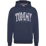 Reduzierte Blaue Tommy Hilfiger TOMMY JEANS Bio Herrensweatshirts mit Kapuze Größe L 