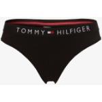 Schwarze Unifarbene Tommy Hilfiger Logo Damenhüftslips Größe S 