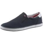 Marineblaue Tommy Hilfiger Iconic Low Sneaker ohne Verschluss in Normalweite aus Textil für Herren Größe 39 
