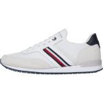 Offwhitefarbene Tommy Hilfiger Iconic Low Sneaker ohne Verschluss in Normalweite aus Textil für Herren Größe 46 