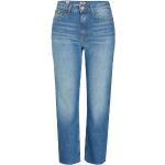 Reduzierte Blaue Tommy Hilfiger 5-Pocket Jeans mit Reißverschluss aus Baumwolle für Damen Weite 27, Länge 30 