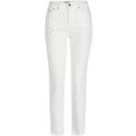 Reduzierte Weiße Tommy Hilfiger Straight Leg Jeans mit Reißverschluss aus Baumwolle für Damen 
