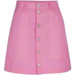 Reduzierte Pinke Tommy Hilfiger Röcke mit Knopfleiste aus Baumwolle für Damen Größe XS 
