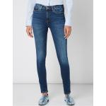 Blaue Tommy Hilfiger Bio Skinny Jeans aus Baumwolle für Damen Weite 30, Länge 30 