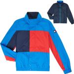 Blaue Tommy Hilfiger Kinderübergangsjacken mit Reißverschluss für Jungen Größe 176 für den für den Winter 