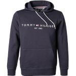 Marineblaue Motiv Tommy Hilfiger Herrenhoodies & Herrenkapuzenpullover mit Kapuze Größe 3 XL für den für den Herbst 