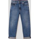 Reduzierte Blaue Tommy Hilfiger Logo 5-Pocket Jeans für Kinder mit Reißverschluss aus Baumwollmischung für Jungen Größe 92 