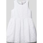 Weiße Tommy Hilfiger Mini Minikleider für Kinder & kurze Kinderkleider aus Viskose für Mädchen Größe 110 