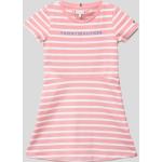 Pinke Tommy Hilfiger Kindershirtkleider aus Baumwolle für Mädchen Größe 110 