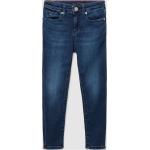 Dunkelblaue Tommy Hilfiger Scanton Slim Jeans für Kinder mit Reißverschluss aus Baumwolle für Jungen Größe 92 