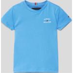 Blaue Tommy Hilfiger Kinder T-Shirts aus Baumwolle für Jungen Größe 122 