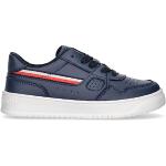 Tommy Hilfiger Kinder Schuhe Sneaker Low Cut Lace-Up Turn-Schuh blau schwarz, Farbe:Blau, Schuhe NEU:EU 40